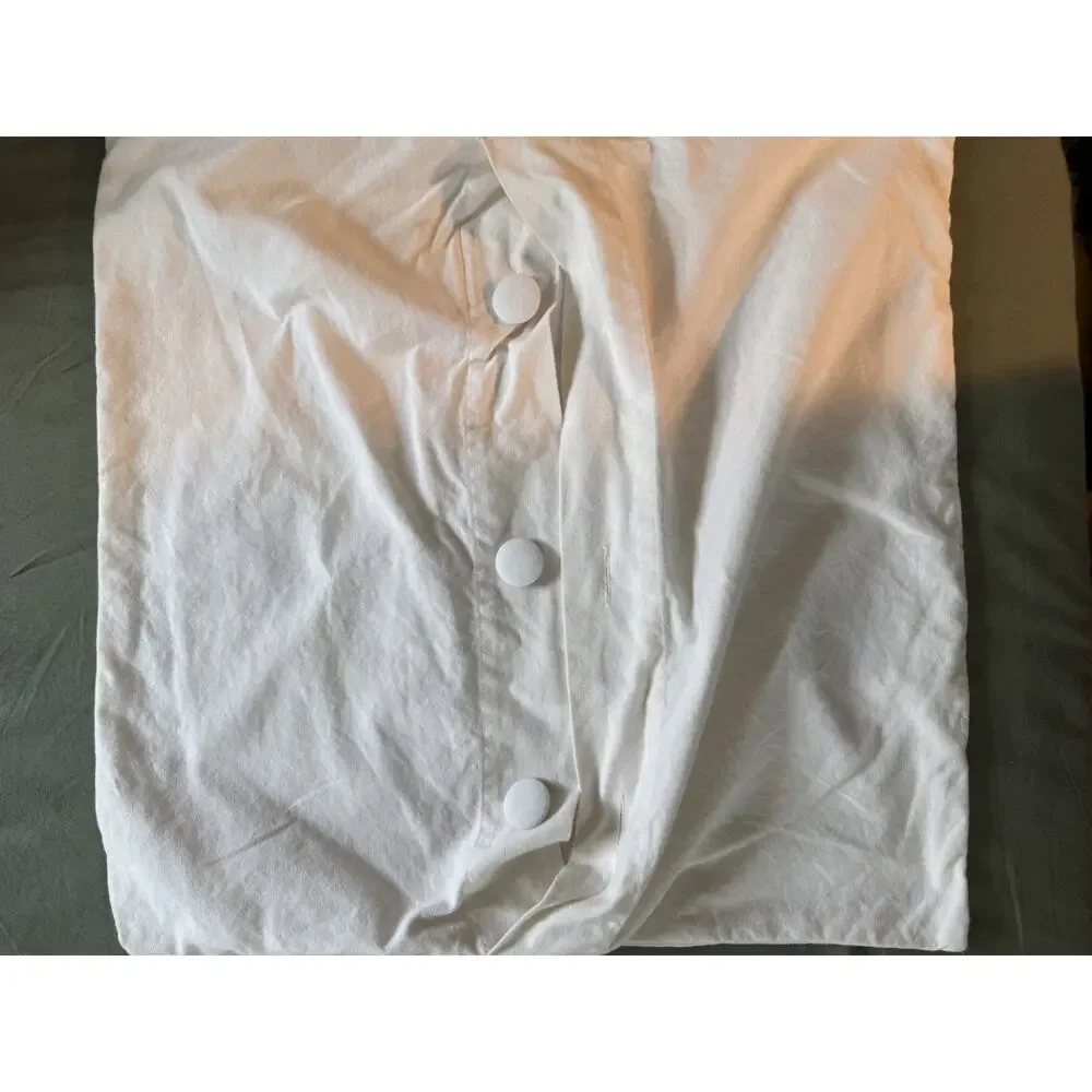 VTG 2 Pottery Barn Pillow Shams Embroidered Floral Cotton 18X18 throw cases
